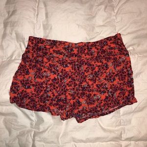 Charlotte Russe Orange Floral High Wasted Shorts!